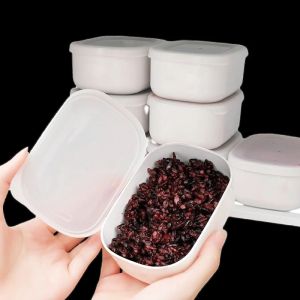 280ml Refrigerator Crisper Storage Box Rice Packing Boxes Food Storage for Kitchen Sealing Box Lunch Grains Sorting Container