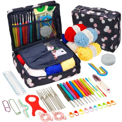 Soft Handle Crochet Tool Kit DIY Knitting Material Pack