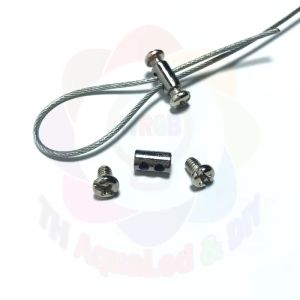 Ốc siết cáp đôi treo thiết bị Ốc giữ cáp 2 vị trí mạ niken chuyên dùng cho đèn khung tranh trang trí gia dụng công trình Vật Liệu Thép Bền Vững - Lazada