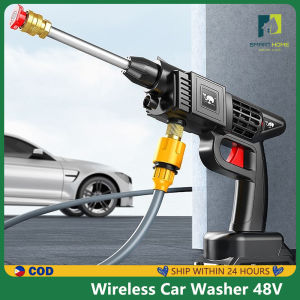 Wireless Car Washer 48V Lithium Battery Portable High Pressure Washer 25000kpa Cleaning Water Gun Garden Sprayer High Pressure Water Pump Cordless Car Washer Water Handheld Spray Gun