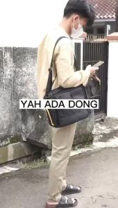 BAPIN Tas Selempang Kantor Kerja Laptop Pria Grey