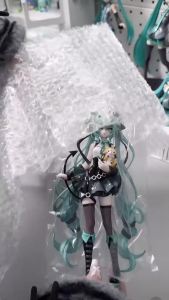 Bandai | Anime Hatsune Miku 19CM Little Devil Raccoon Action Figure Model Toys Cute Action Model PVC Collection Desktop Accessories Gift