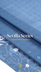 𝐃𝐀𝐅𝐀𝐍𝐘𝐀 - Sevilla Series Jilbab Motif Floral Kerudung Segi Empat Hijab Scarf bahan Voal Laser Cut