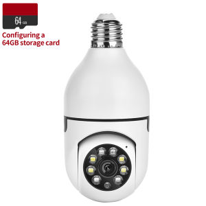 E27 bulb WIF surveillance camera PTZ night vision full-color HD automatic tracking CCTV baby monitor 1080P security camera ICSEE
