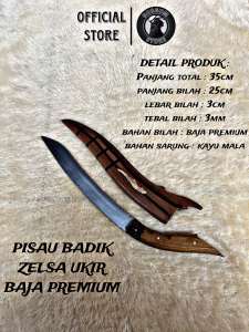 Pisau Sembelih Zelsa Polet Baja Asli Berkualitas Super Tajam