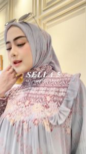 Zahira1808 Sella: 5 Gamis Bahan Ceruty Baby Doll Dengan Khimar Segi Empat Import