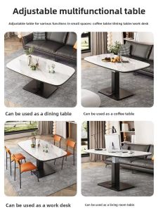 GUANYU | Adjustable Footrest Elevating Coffee Table
