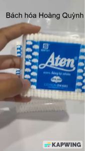 Combo 3 gói tăm bông thân nhựa  Aten (đầu bông lớn).