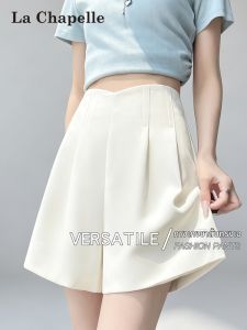 La Chapelle | Thin High Waist Slimming A-line Blossom Leg Short Pants