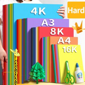 A4 Colorful Scrapbooking Cardboard Paper Colored Cardstocks Background Matte Card for Handmade DIY Card Making Office Supplies