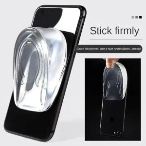 1CM 3CM Invisible Height Increase Insoles Silicone Gel Heel Lifting Inserts Transparent Foot Care Protector Elastic Shoe Inserts