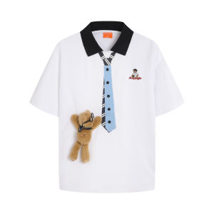 Youthful Campus Style Casual Polo Shirt