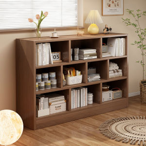 Modern Minimalist Bookshelf Home Living Room Floor-standing Wall-near Dust-proof Storage Cabinet Low Bookcase Partition Cabinet