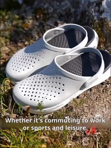 Crocs Kaluochi Shule ถ้ำรองเท้ากีฬากลางแจ้งสบาย ๆ ผู้ชายและผู้หญิงรองเท้าแตะชายหาด