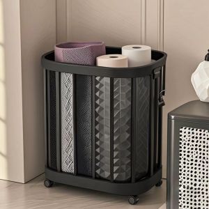 Portable Luxury Dirty Clothes Organizer Wheeled