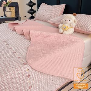 KAMONI | Washable Cotton Thickened Non-slip Bed Sheet Single Piece