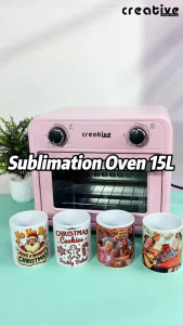 Multi-Purpose 15L Sublimation Press: 3D Heat for Custom Cups/Tumblers DIY Blue & Pink Color Options