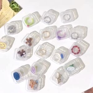 Kotak Mini / Kecil Plastik Serbaguna | Wadah Tempat Perhiasan - Kotak Penyimpanan Untuk Simpan Obat / Memory Card / Aksesoris Kecil Anting Gelang Kalung Cincin Mini Storage Organizer Travel / Travelling Portable | Jewerly Box Aesthetic Multifungsi Serbagu