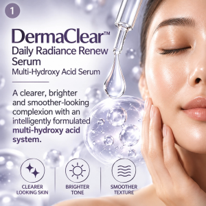 Micellar Cosmetics™ DermaClear™ Daily Radiance Renew™ Serum | AHA & PHA Resurfacing Serum | Smooth & Bright Skin | 30mL