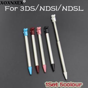 1Set 5 colour Metal Telescopic Stylus Touch Screen Pen For NDSi NDSL For 3DS Gaming Accessory