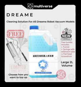 Dreame X40 Ultra / X30 Ultra / L20 Ultra / L10S Ultra SE / L10S Pro Ultra Heat Floor Cleaning Solution Detergent Fluid Refill *Local SG Stocks*