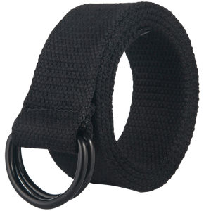 Double loop buckle canvas belt for men and women youth canvas belt for women Korean version minimalist denim belt