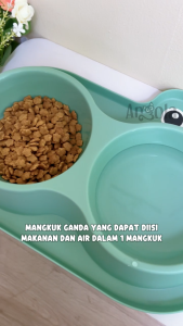 Angola Mangkuk Tempat Makan Minum Kucing M34 Pet Feeder Hewan Peliharaan