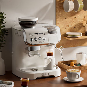 SUBURB 15 Bar Automatic Espresso Coffee Maker Machine Capsule Coffee Machine with Grind and Steam Milk Foam 2L Water Tank Multifunctional Machine