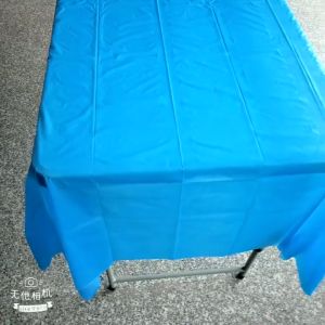 Nijito - Party Birthday TableCloth Disposable Reusable Plastic Table Cover Pure Color Waterproof Tablecloth Alas Kitchen