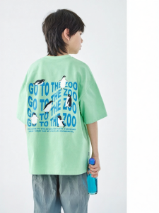 LANQISHUI | New Cotton Color Block Fashion Printed T-shirt