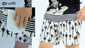 UNIFIT Mens Puff Grid Board Shorts Above The Knee Beach Short Menswear Lingerie Tropical UFS-403