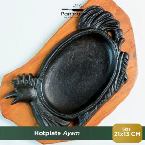 PANMAA Cast Iron Hot Plate Steak / Piring Ayam (18x12 cm)