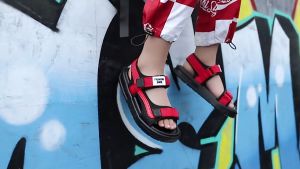 Korean Summer Kids Shoes Velcro Sandals Non-Slip adjustable sandals for kids and boy