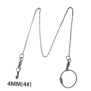 Dr.DC Bord Stainless Steel Chain Parrot Anti-flying Traction Rope Bird Feet Bracelet Alloy Foot Ring Pet Bird Travel Supplies