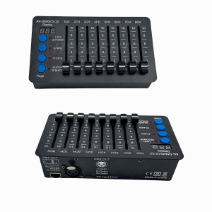 32 ช่อง Simple Mini DMX512 Controller Type-c แบตเตอรี่ไฟ Beam LED Par Lighting คอนโซลสําหรับคอมพิวเตอร์ Light Dimmer