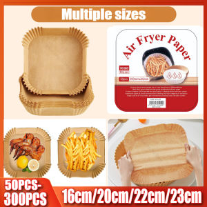 Cooking Paper Air Fryer Disposable Paper Square Round Baking Barbecue Plate NonStick Mat Kitchen Oven Oil Absorbing Paper Tool