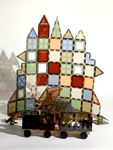 บล็อกตัวต่อแม่เหล็ก 4D Magnet tiles ของเล่นเด็ก ของเล่นเตัวต่อแม่เหล็กของเล่นเสริม็่มเหลแม่เหล แท่งแม่เหล็ก 100 pcs ตัวต่อ diy ของขวัญวันเกิด ของขวัญคริสต์มาส แท่งแม่เหล็ก