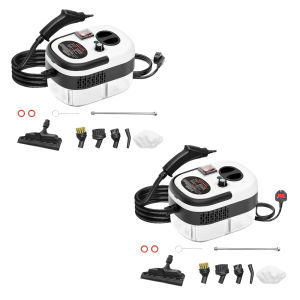 [Conquestii] 2500W 220V Portable Cleaning Machine with Brush Heads Household Steam Cleaner High Temperature Pressurized Steam Cleaning Machine for Home Kitchen Degreasing