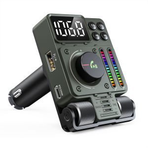 LENCENT เครื่องส่งสัญญาณบลูทูธ FM 5.3 ปรับเสียงแหลมและเบส HiFi ที่ชาร์จความเร็วสูง PD ตัวแปลงวิทยุ Type-C 30W สำหรับรถบลูทูธไร้สายที่รองไมโครโฟนแฮนด์ฟรี ผู้ช่วยของ Google