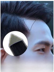 Invisible Hairline Stickers for Men Hairline Transplant Fake Hair Strips Sideburns Hairpieces Frontal Hairline Artificial Hair