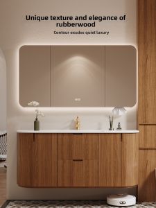 DIPURUI | High-end Custom Retro Arc-shaped Bathroom Vanity