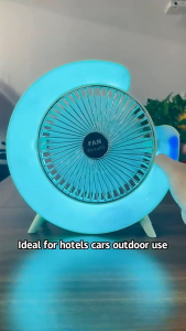 พัดลมตั้งโต๊ะอเนกประสงค์ ควบคุมด้วยรีโมท ลมเย็น เสียงเงียบ ชาร์จผ่าน USB พัดลมขนาดเล็กสำหรับใช้ในออฟฟิศและบ้าน พร้อมฟังก์ชั่นส่าย