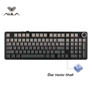 AULA | AULA F99PRO Wireless Gaming Mechanical Keyboard Tri-Mode Hot Swappable 99 Keys Custom Gasket Structure Keyboard with Media Knob