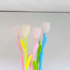 Puplen Gel karakter Tulip Cute dan Aesthetic Pen Pena Unik Bisa Berubah Warna Dibawah Sinar Matahari