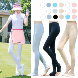 TTYGJ | Sun Protection Ice Silk Womens Leggings 9-Slot Anklet