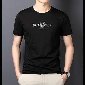 Mens Short Sleeve T-Shirt Cotton 100% Printed Long Staple Cotton Summer Fashion Base Shirt Trendy Body Tee round Neck T-Shirt