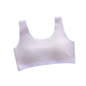 MiiOW | Comfortable Modal Sports Bra For Teenage Girls Stage Two 12-14 Years Old Summer Underwear Nylon Fabric Soft Seamless Vest