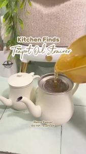 Fortune Home 1000ML Stainless Steel Oil Container with Filter Large Capacity Household Oil Dispenser Thickened Oil Storage Tank Leak-proof Oil Bottle for Kitchen