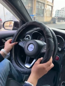 5D Printing Car Steering Wheel Cover Anti-slip and Sweat-Absorbent New High-End Car Decoration Antibacterial Light Luxury Suitable Four seasons