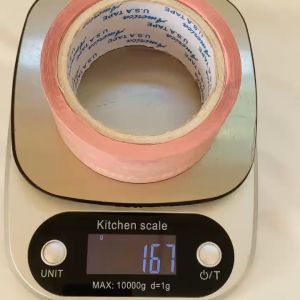 1 Cuộn băng keo in chữ THANK YOU màu Hồng rộng 4.7cm dài 65 mét lõi giấy 3mm